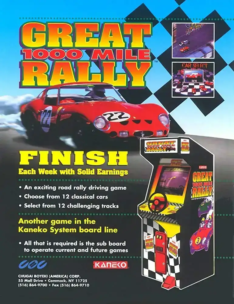 1000 Miglia: Great 1000 Miles Rally | Atari Salonu | Retro oyunları ücretsiz çevrimiçi oynayın, Emülatör oyunlarını ücretsiz çevrimiçi oynayın
