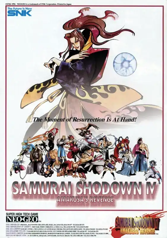 Samurai Shodown IV: Amakusa's Revenge | Atari Salonu | Retro oyunları ücretsiz çevrimiçi oynayın, Emülatör oyunlarını ücretsiz çevrimiçi oynayın