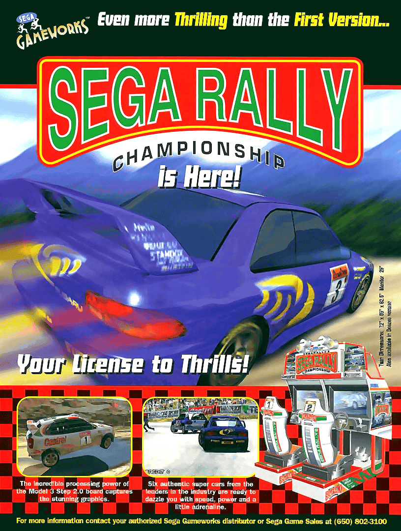 Sega Rally Championship - Twin/DX | Atari Salonu | Retro oyunları ücretsiz çevrimiçi oynayın, Emülatör oyunlarını ücretsiz çevrimiçi oynayın