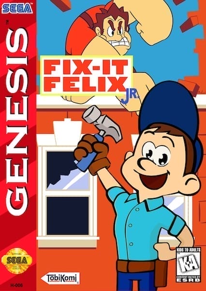 Fix-It Felix Jr. | Sega Mega Drive | Retro oyunları ücretsiz çevrimiçi oynayın, Emülatör oyunlarını ücretsiz çevrimiçi oynayın