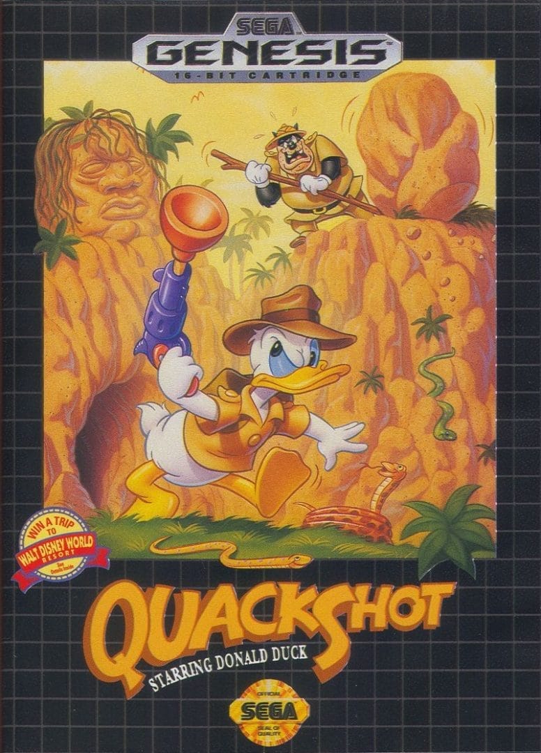 Donald Duck'le QuackShot | Sega Mega Drive | Retro oyunları ücretsiz çevrimiçi oynayın, Emülatör oyunlarını ücretsiz çevrimiçi oynayın