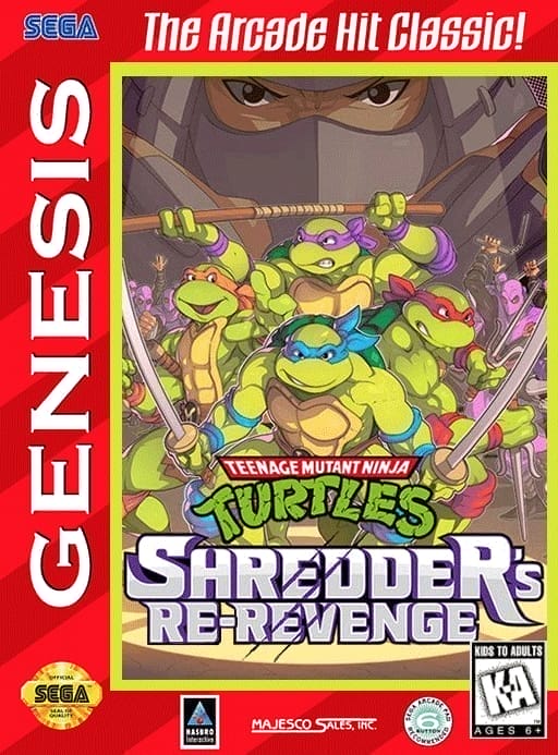 Genç Mutant Ninja Kaplumbağalar: Shredder'ın Yenilenen İntikamı | Sega Mega Drive | Retro oyunları ücretsiz çevrimiçi oynayın, Emülatör oyunlarını ücretsiz çevrimiçi oynayın