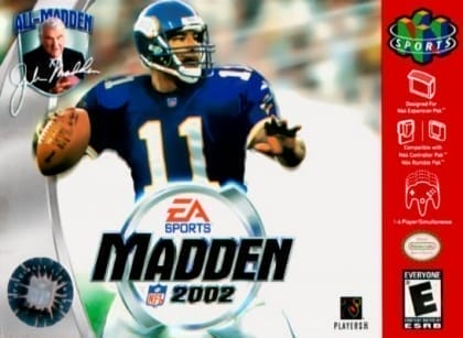 Madden NFL 2002 | Nintendo 64 | Retro oyunları ücretsiz çevrimiçi oynayın, Emülatör oyunlarını ücretsiz çevrimiçi oynayın