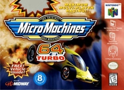 Micro Machines 64 Turbo | Nintendo 64 | Retro oyunları ücretsiz çevrimiçi oynayın, Emülatör oyunlarını ücretsiz çevrimiçi oynayın