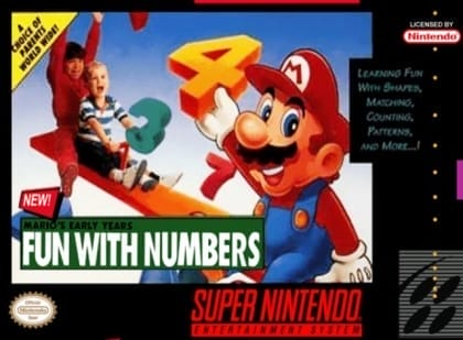 Mario'nun İlk Yılları: Sayılarla Eğlence | Super Nintendo | Retro oyunları ücretsiz çevrimiçi oynayın, Emülatör oyunlarını ücretsiz çevrimiçi oynayın